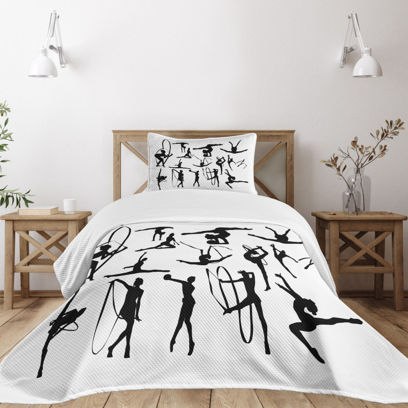 Aerobic Theme Design Bedspread Set