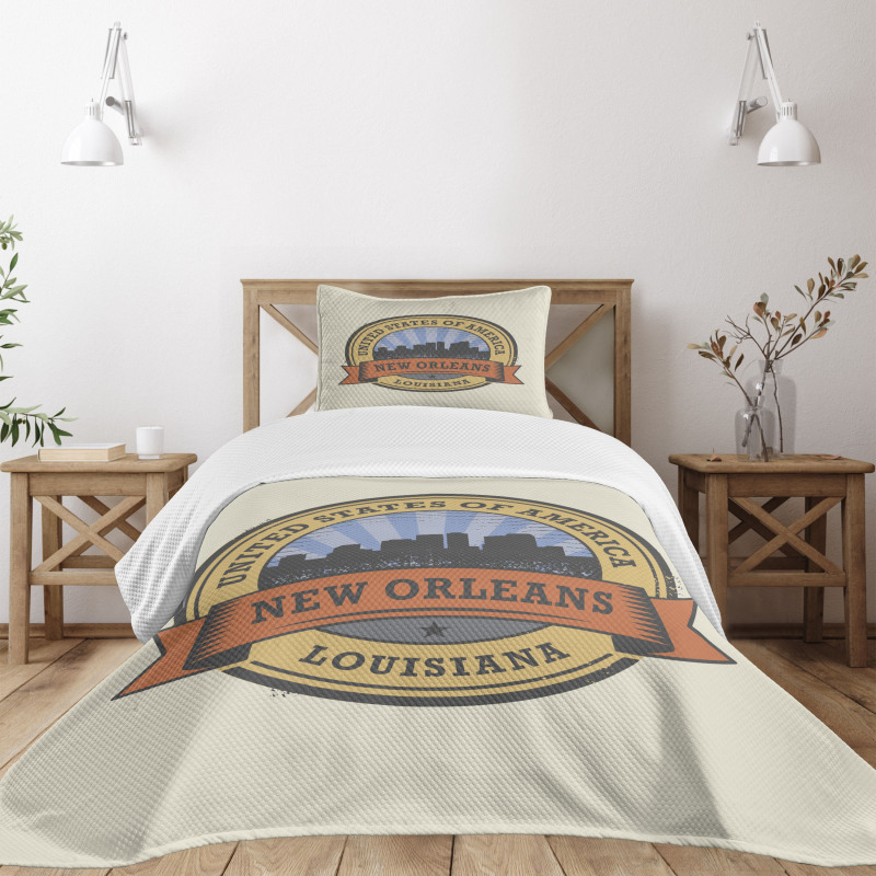 Louisiana City View Bedspread Set