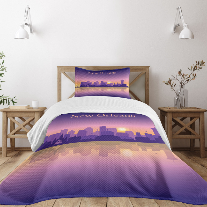 City Architecture Bedspread Set