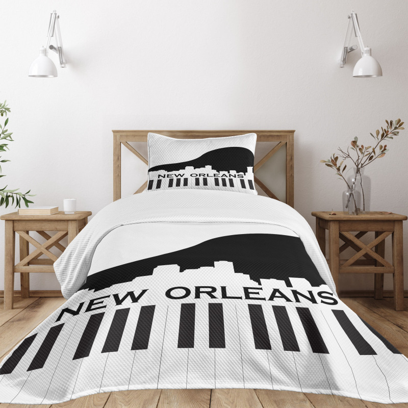 Piano Jazz Music Bedspread Set