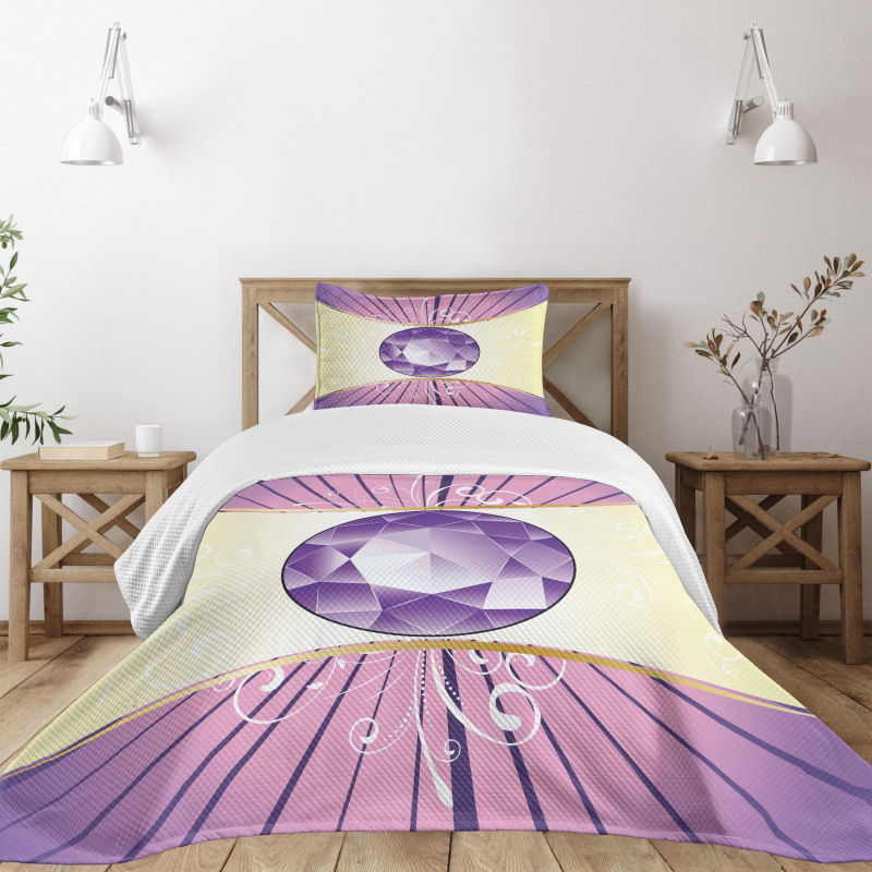 Flourish Gemstone Theme Bedspread Set