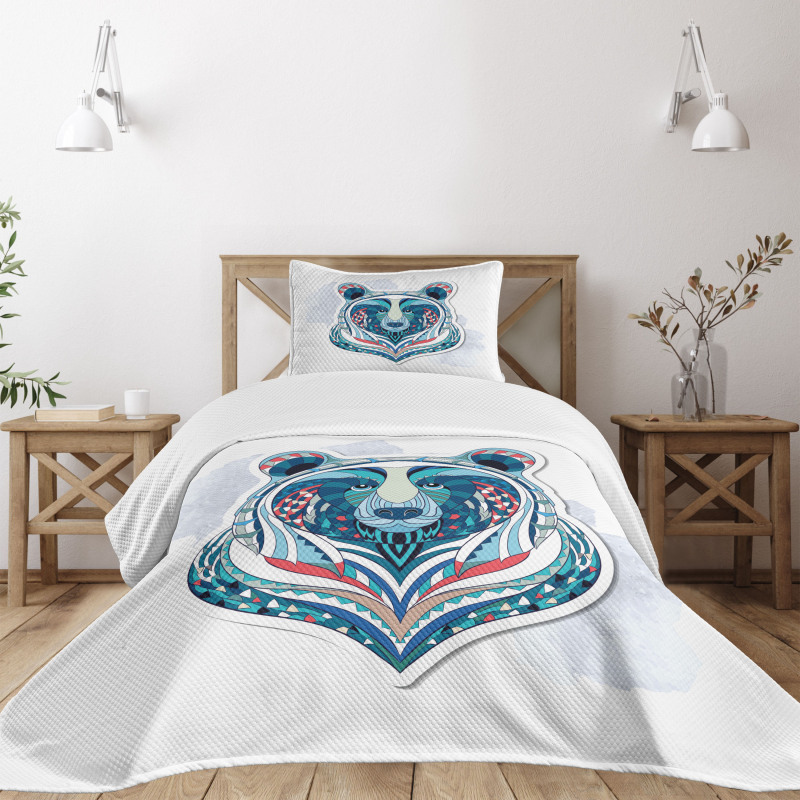 Ornamental Face Bedspread Set