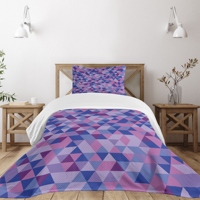 Triangles Low Poly Bedspread Set