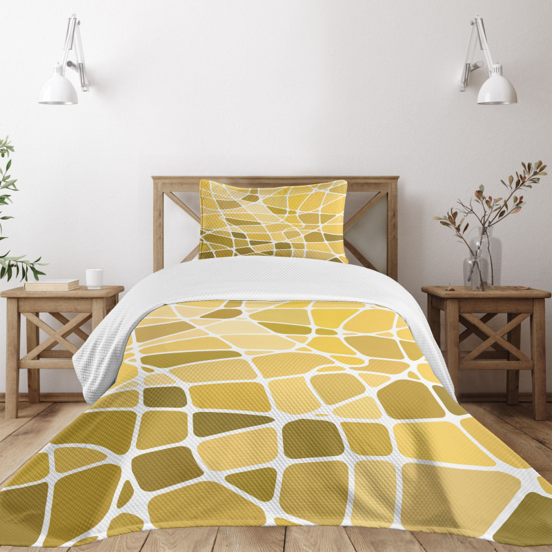 Disorganized Blocks Bedspread Set