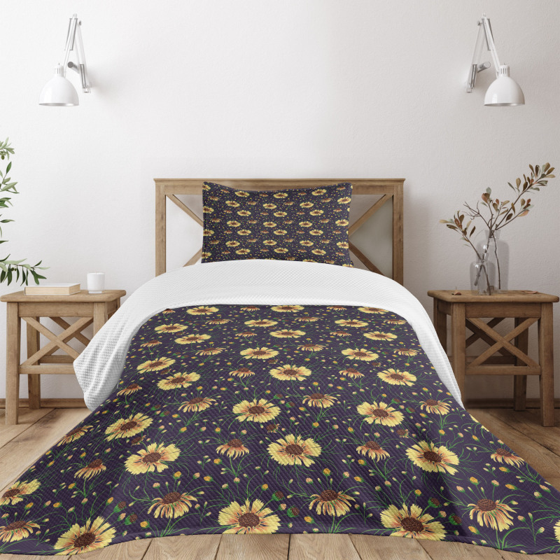 Vintage Botanical Herbs Bedspread Set