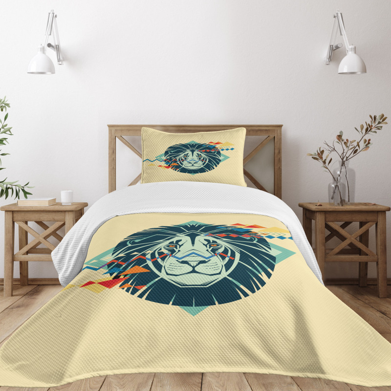 Modern Animal Portrait Bedspread Set