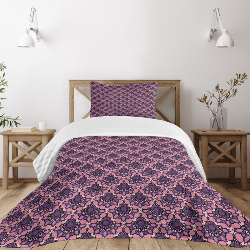 Rococo Mandala Style Bedspread Set