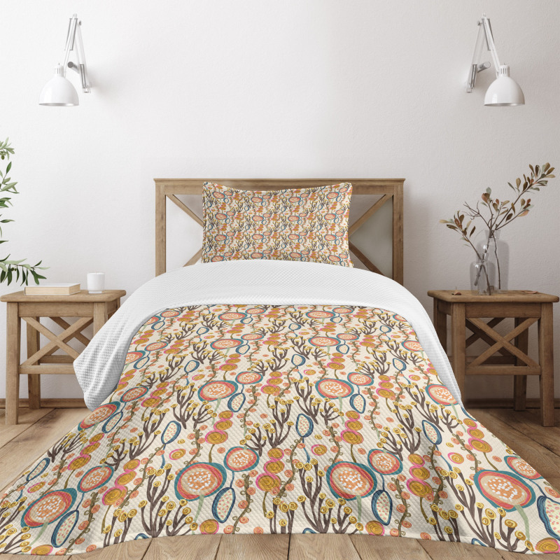 Colorful Abstract Design Bedspread Set