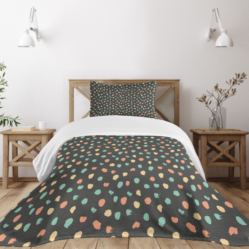 Colorful Blots Random Bedspread Set