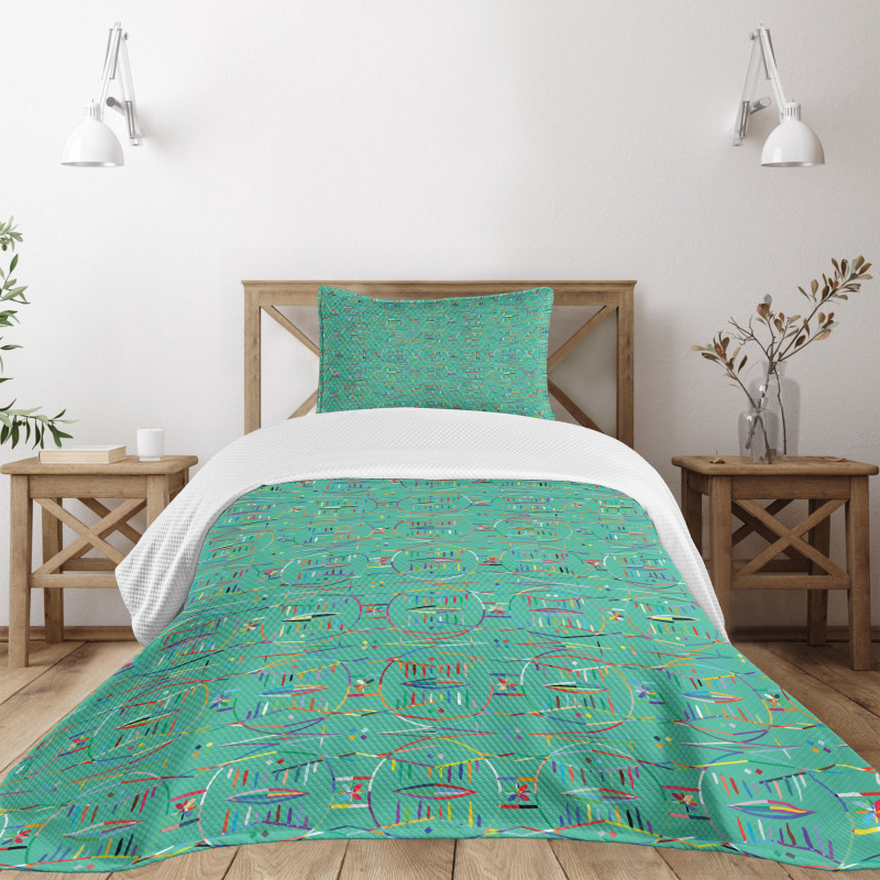 Colorful Native Pattern Bedspread Set