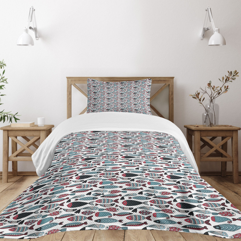 Ocean Sea Creatures Bedspread Set