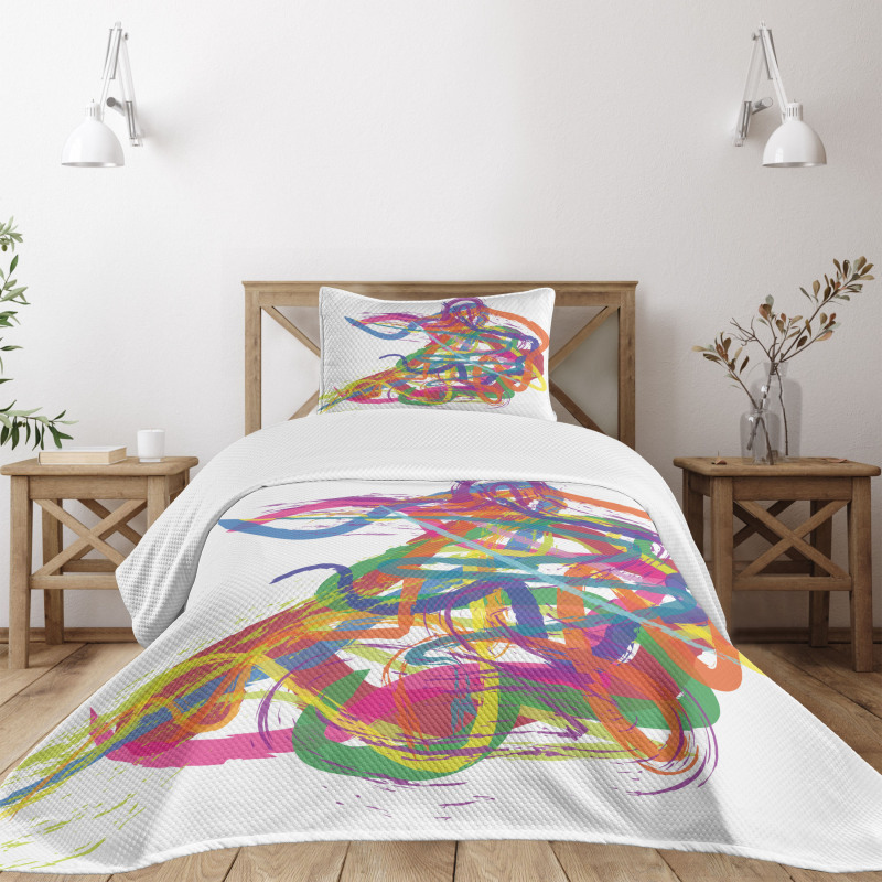 Abstract Art Dancer Bedspread Set