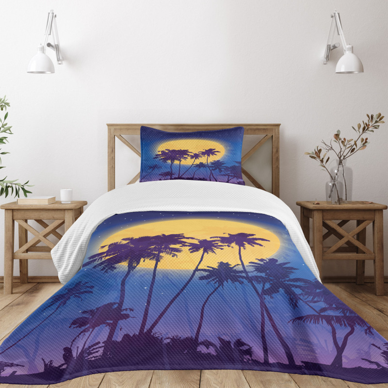 Coconut Palm Beach Bedspread Set