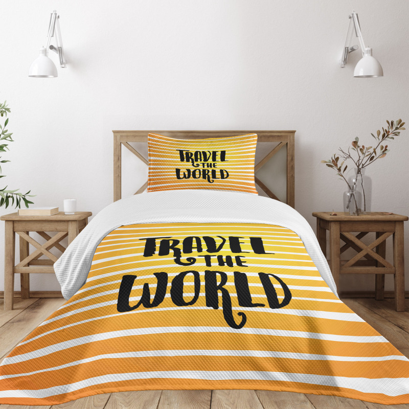 Travel the World Exploration Bedspread Set