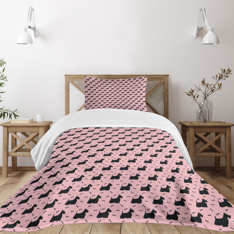 Hairy and Fluffy Puppy Bedspread Set