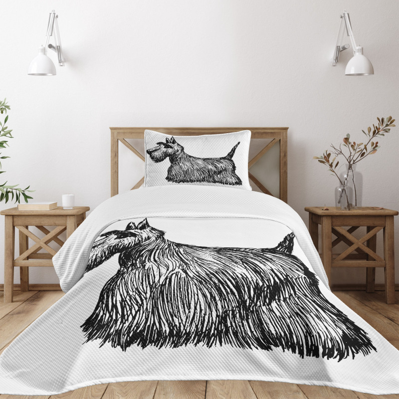 Brush Strokeds Bedspread Set