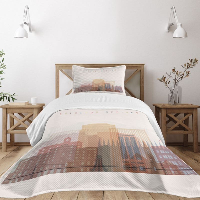 Colorado Springs Skyline Bedspread Set