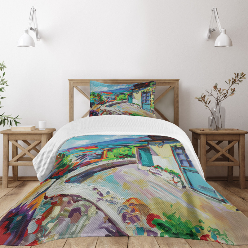 Idyllic Summer Cottage Bedspread Set