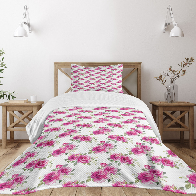 Romantic Posy of Flowers Bedspread Set