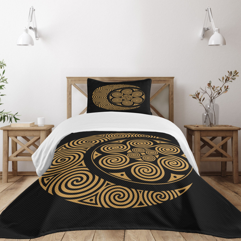 Celtic Moon and Sun Boho Bedspread Set