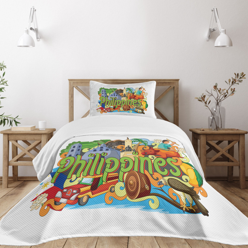 Architecture and Culture Bedspread Set