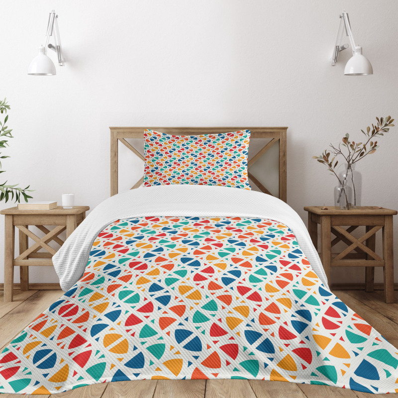 Trippy Geometric Fractal Bedspread Set