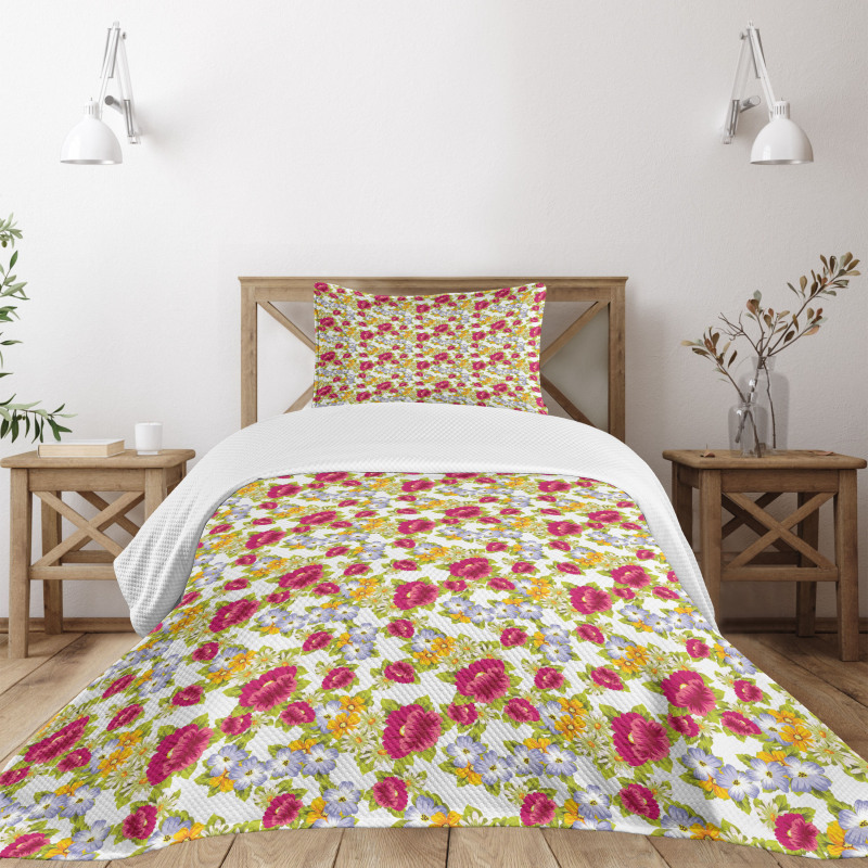 Botanical and Nostalgic Bedspread Set