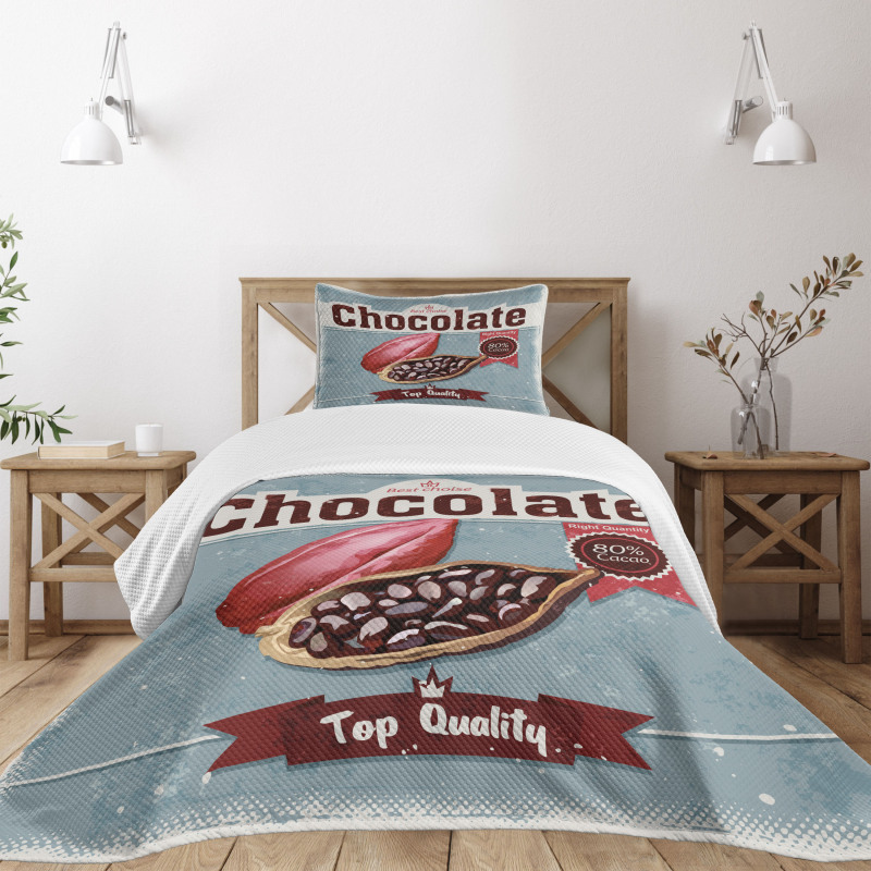 Best Choice Chocolate Retro Bedspread Set