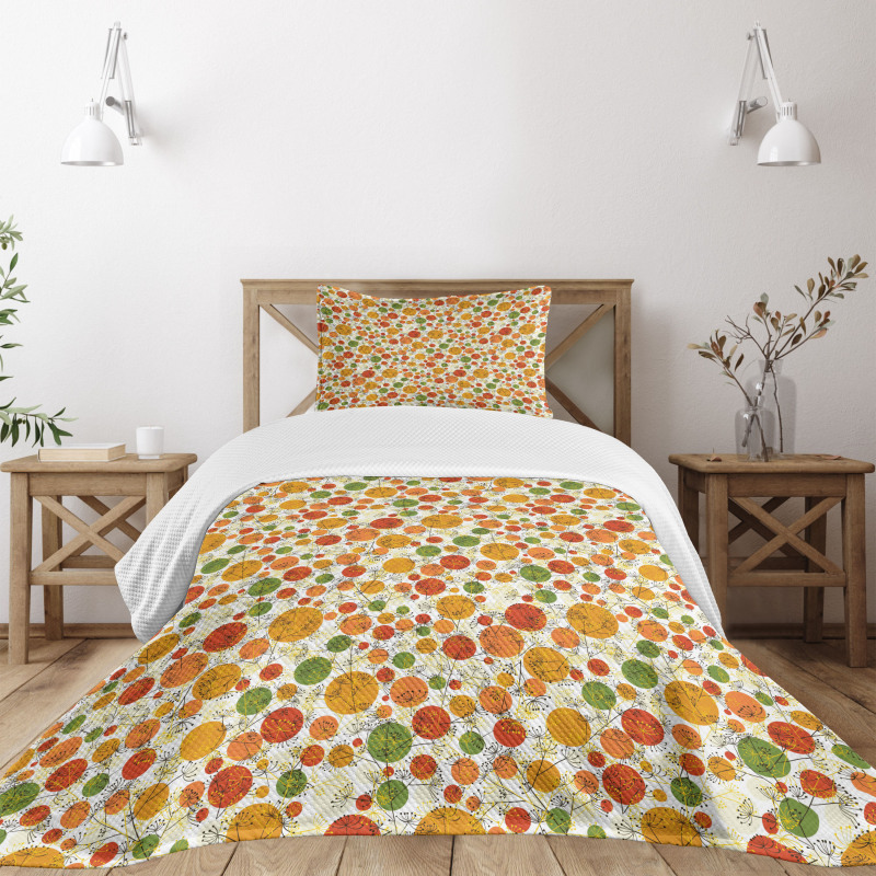 Composition of Circles Bedspread Set