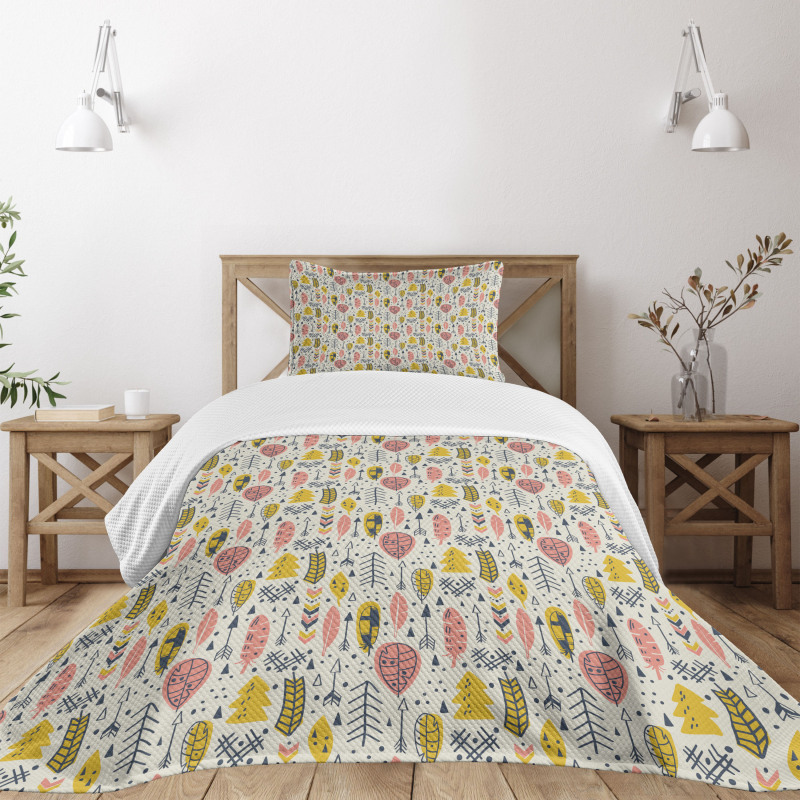 Feathers and Arrows Ethnic Bedspread Set