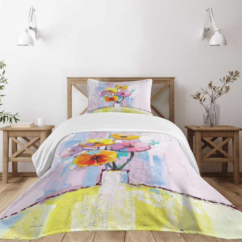 Abstract Oil Paint Art Bedspread Set