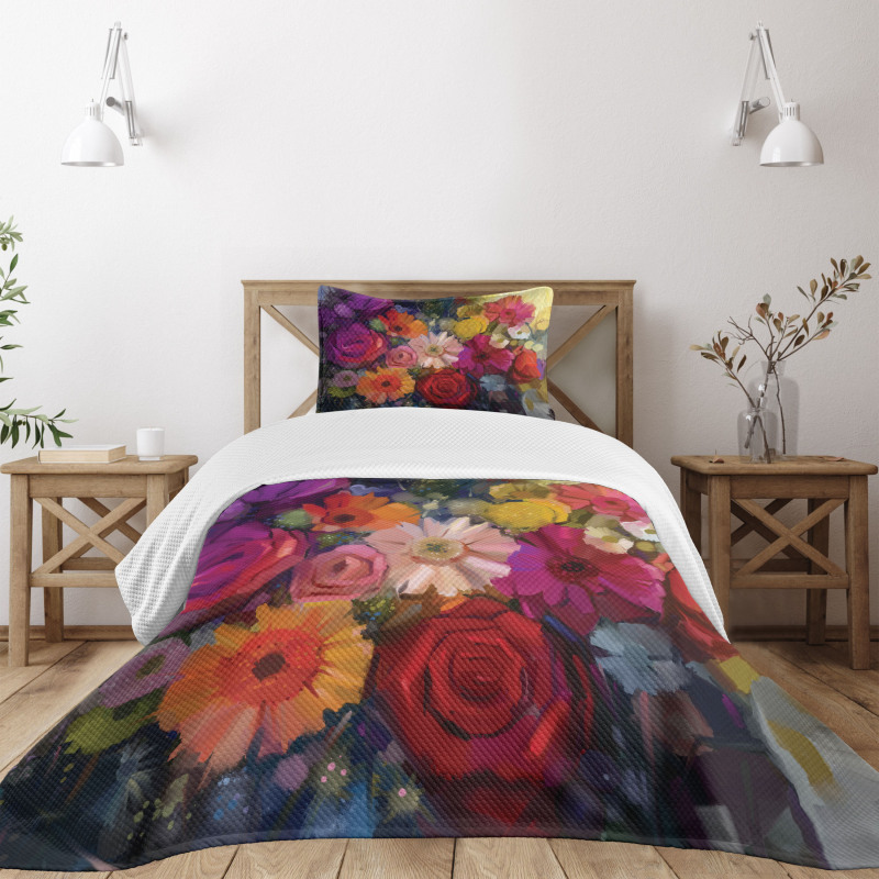 Paintbrush Blossoms Bedspread Set