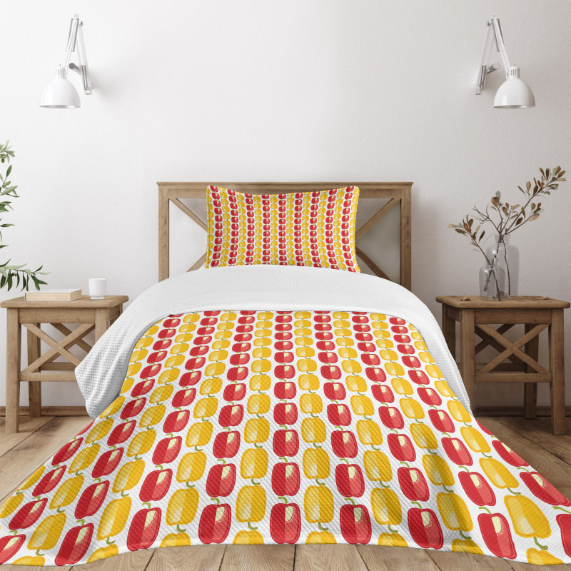 Bulgarian Vegetable Pattern Bedspread Set