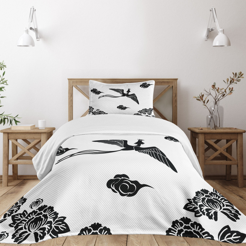 Abstract Mythological Bird Bedspread Set