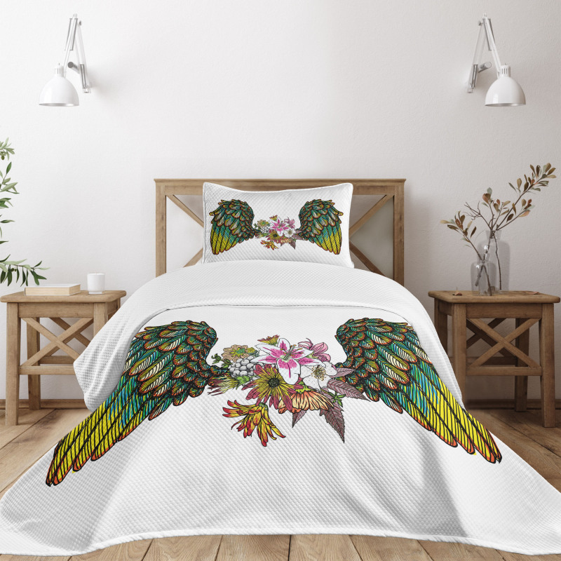 Bohemian Flower Bedspread Set