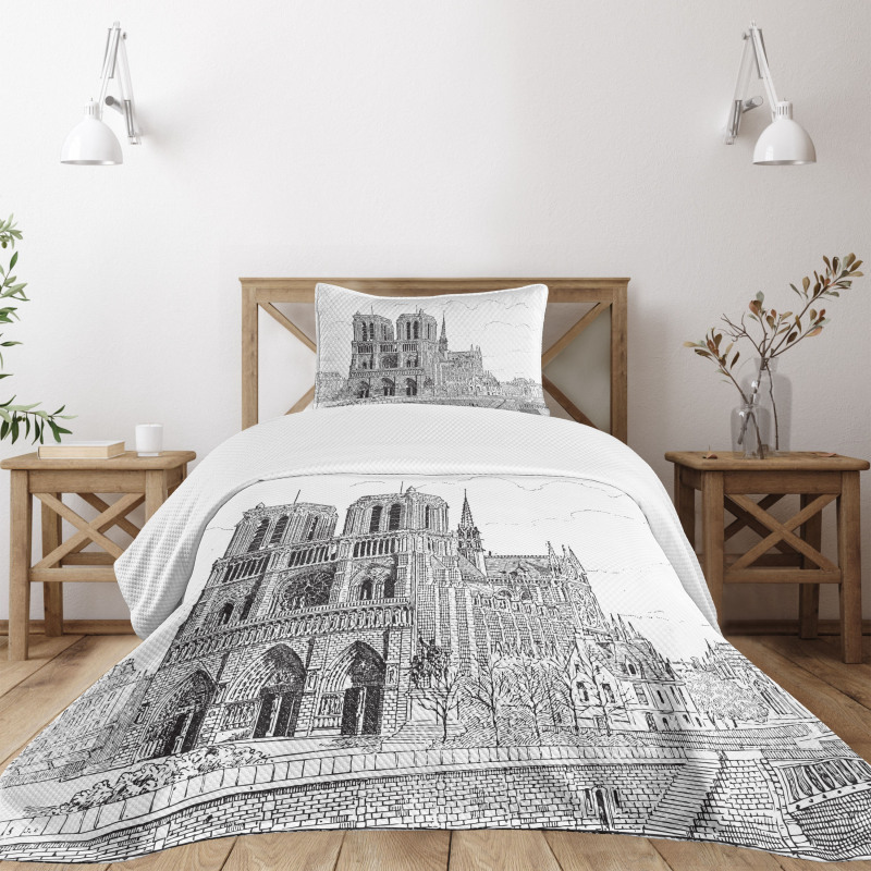 European Architecture Bedspread Set