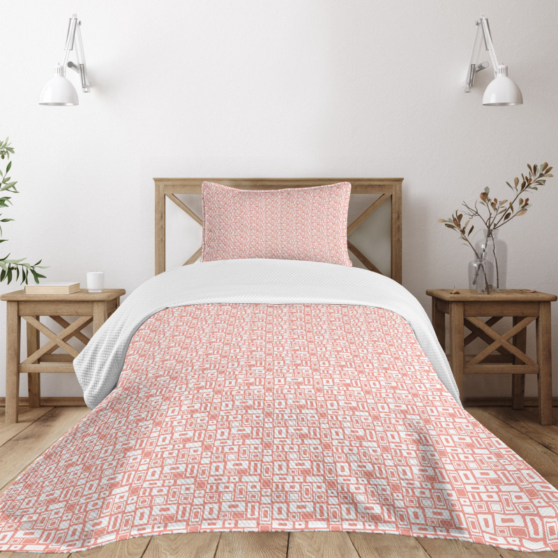 Pattern with Rectangles Bedspread Set