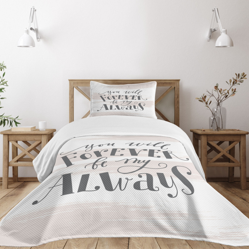 Love Inspiration Strokes Bedspread Set