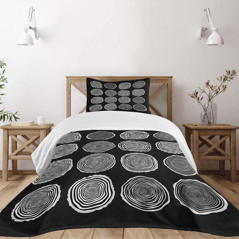 Abstract Whirlpool Timber Bedspread Set