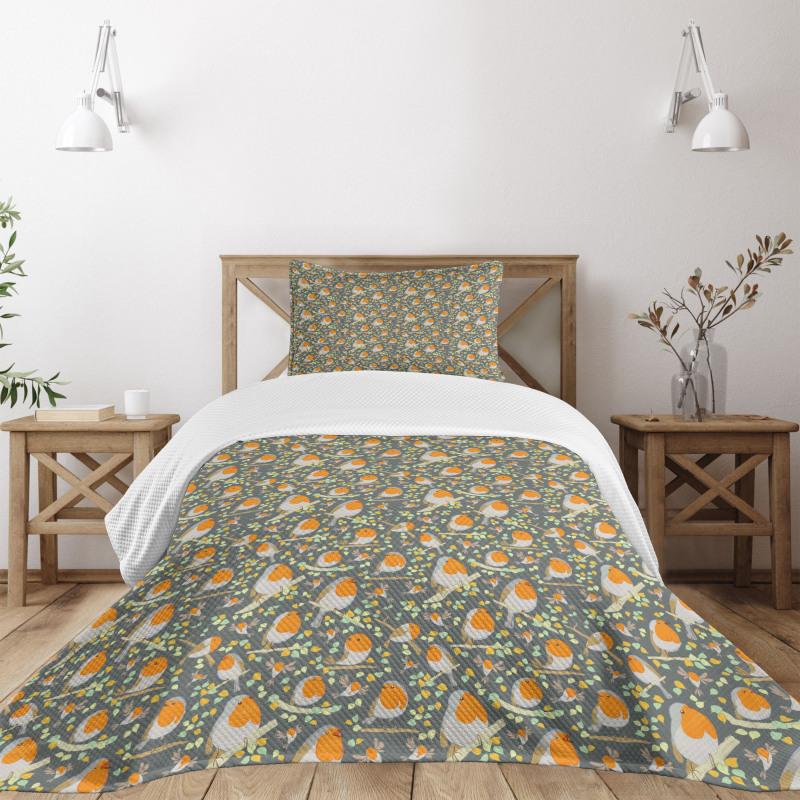 Nursery Style Robin Cartoon Bedspread Set