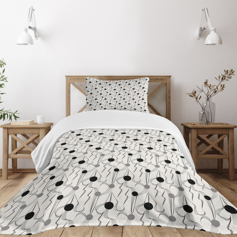 Streamlines and Circles Bedspread Set