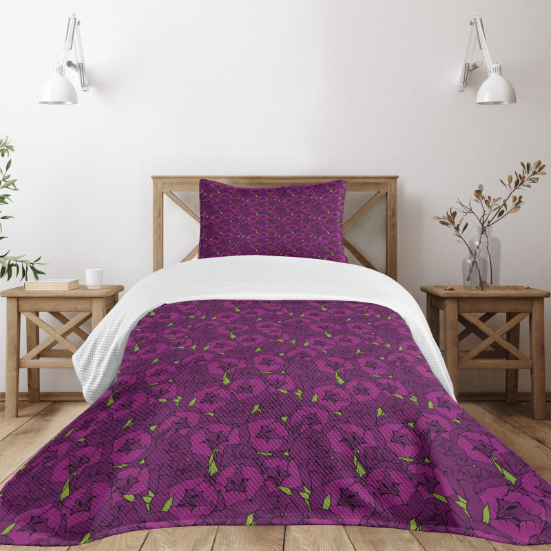 Spring Season Petal Romantic Bedspread Set