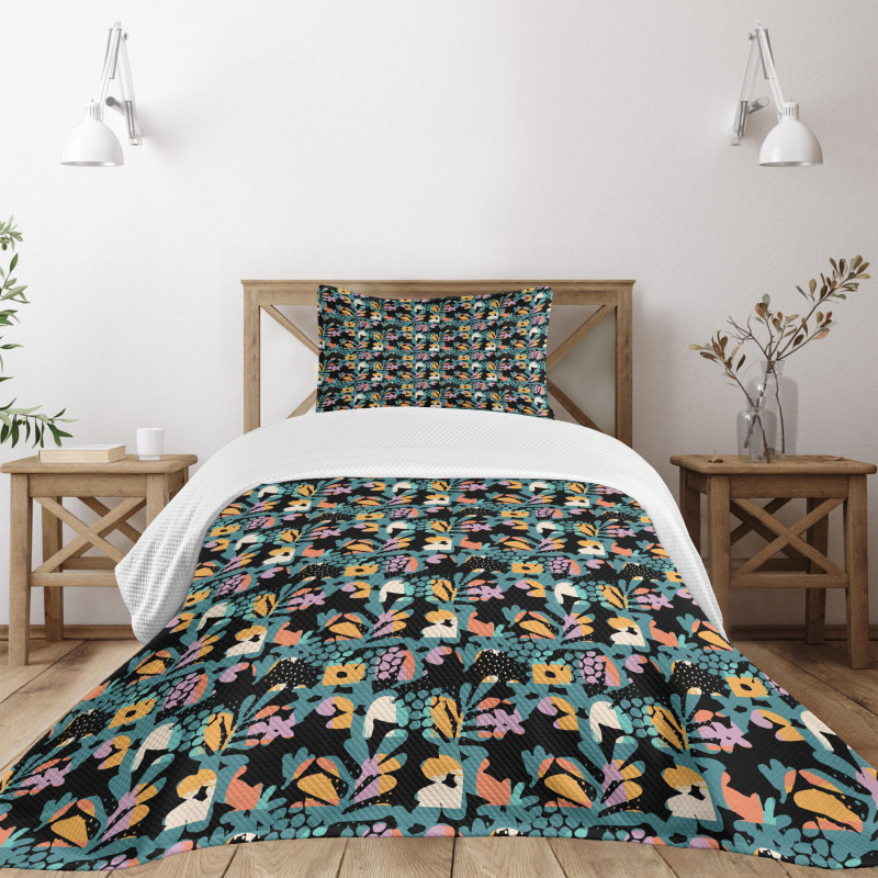 Modern Art Design Colorful Bedspread Set