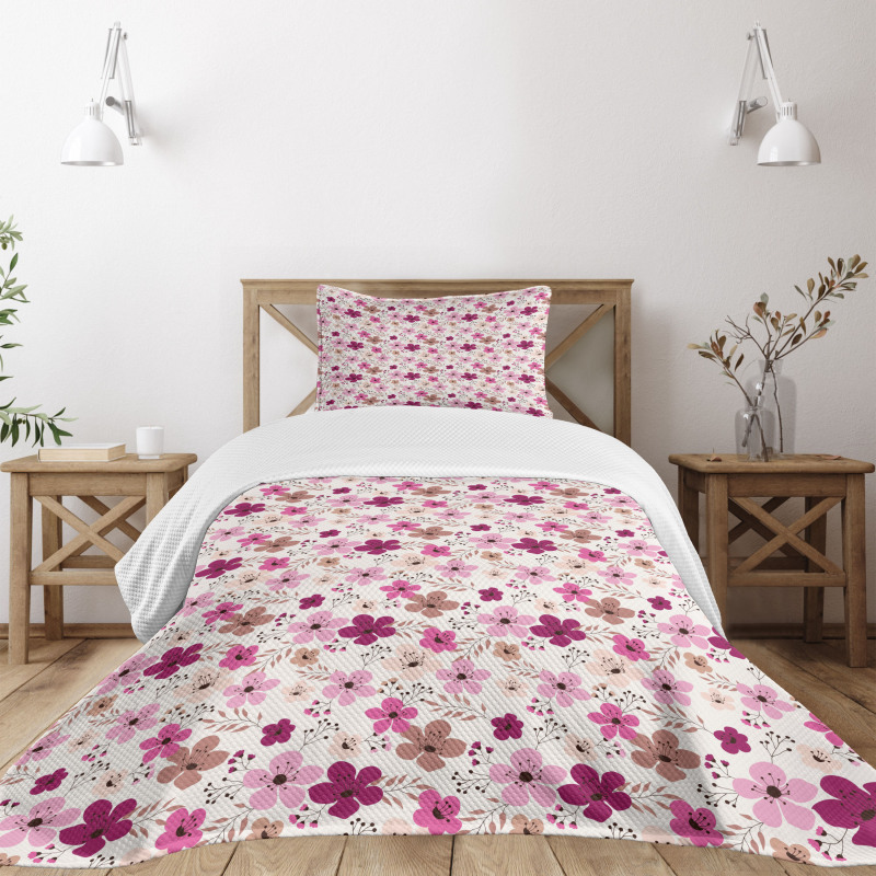 Spring Nature Growth Design Bedspread Set