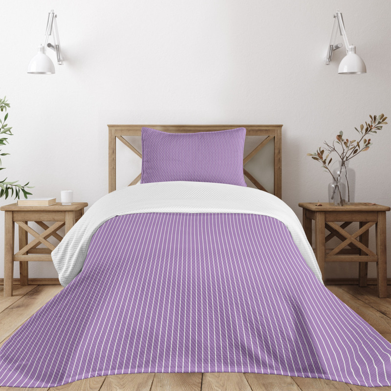 Soft Pastel Stripes Bedspread Set