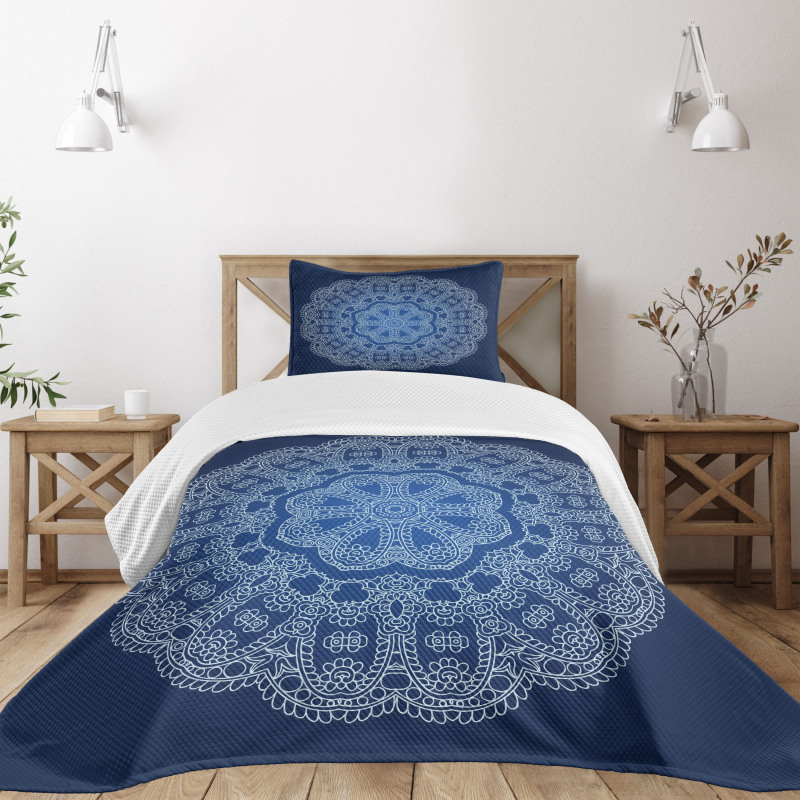 Ornate Flower Bedspread Set