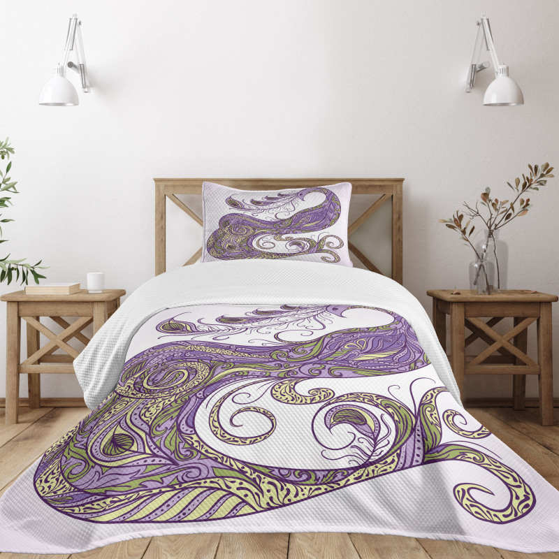 Peafowl Bedspread Set