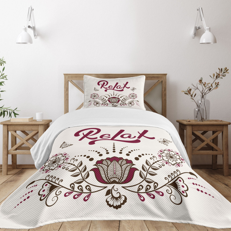 Mehndi Ornamental Design Bedspread Set