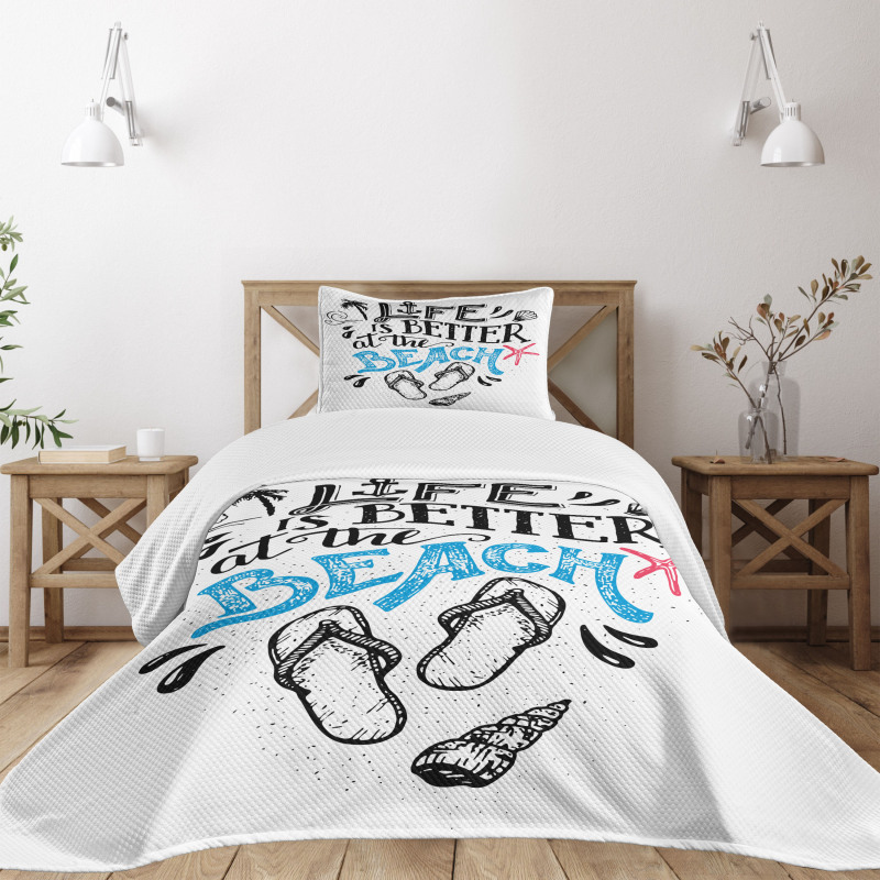 Life is Better at the Beach Bedspread Set