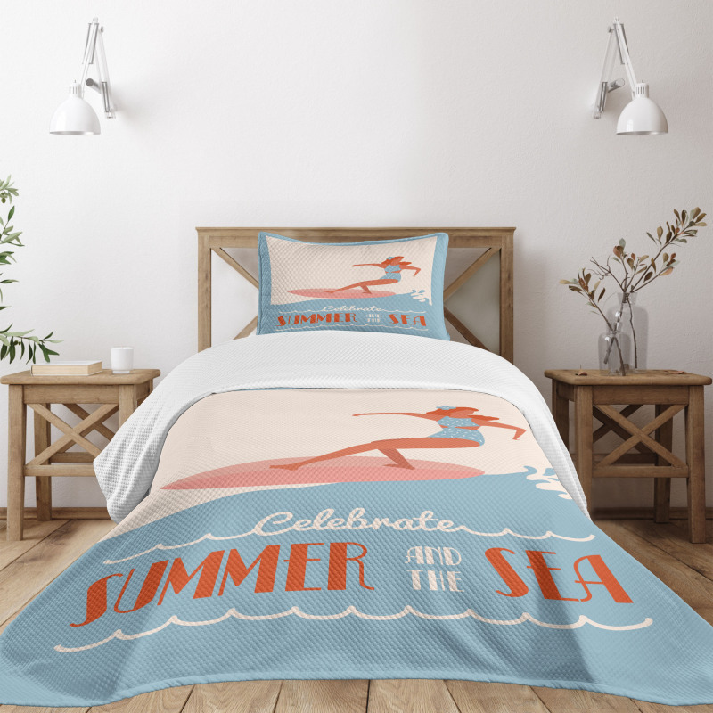 Summer and Sea Bedspread Set